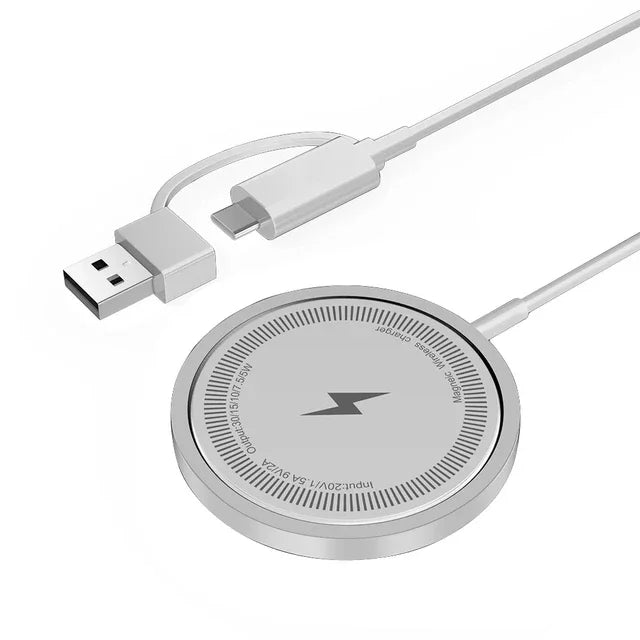 Magnetic Wireless Charger Fast Charging Pad Stand for Iphone 16 15 14 13 12Pro Max Airpods PD USB a Phone Chargers Dock Station
