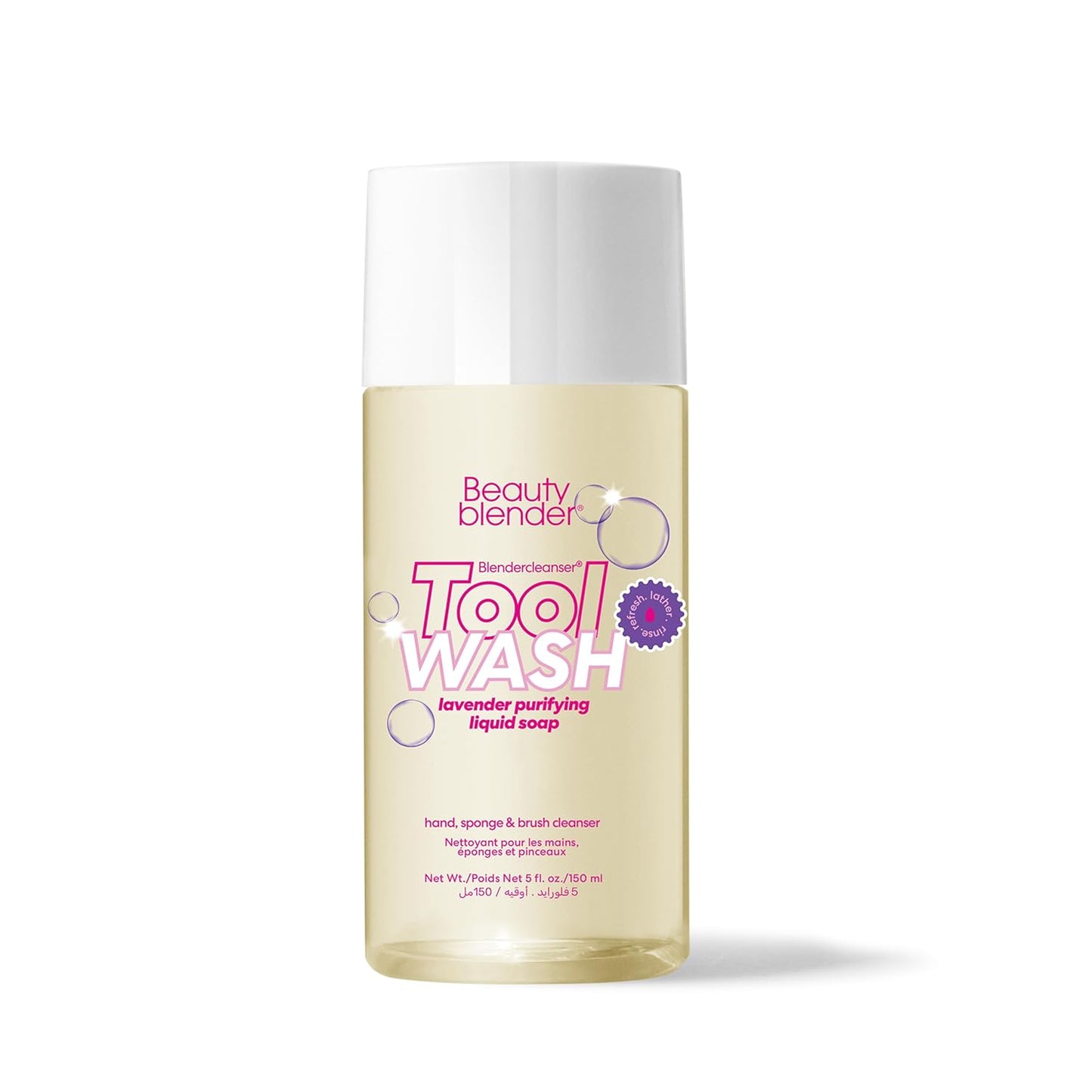 ® | Blendercleanser® Tool Wash | Lavender Purifying Liquid Soap | Hand, Sponge, Brush, Makeup Tool Cleanser | Lavender-Scented, Vegan, Paraben-Free, Sulfate-Free, 5 Oz