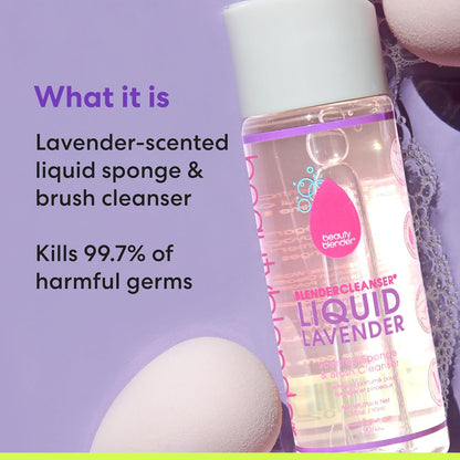 ® | Blendercleanser® Tool Wash | Lavender Purifying Liquid Soap | Hand, Sponge, Brush, Makeup Tool Cleanser | Lavender-Scented, Vegan, Paraben-Free, Sulfate-Free, 5 Oz