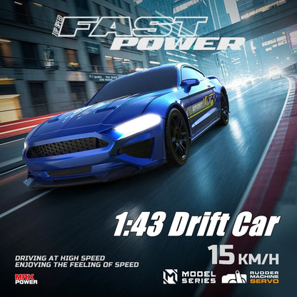 1/64 or 1/43 Mini Drift RC Car  Remote Control Racing Vehicle with LED Lights Radio Controlled High Speed Car Desktop Toys