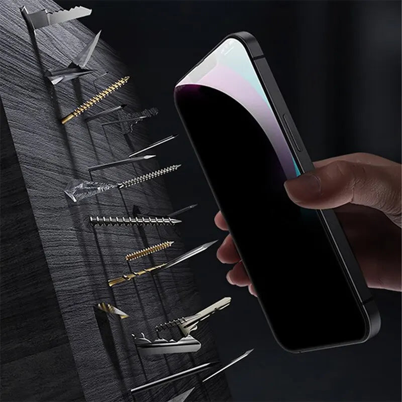 4PCS Privacy Screen Protector for Iphone 14 Pro Max 16 Pro Anti-Spy Glass for Iphone 13 15 12 11 Pro Max 13 Mini Tempered Glass