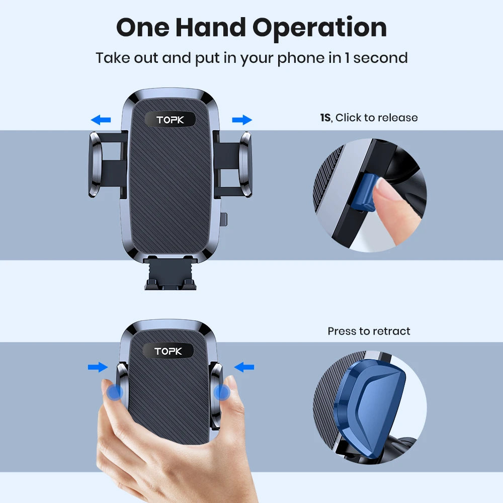 Universal Car Bracket Gravity Auto Phone Holder Car Air Vent Clip Mount Mobile Phone Holder Cell Phone Stand for All Phones