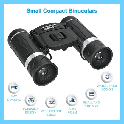 5000M/50000M Portable Binoculars 500X25 High Magnification HD Mini Straight Tube Outdoor Photography Telescope