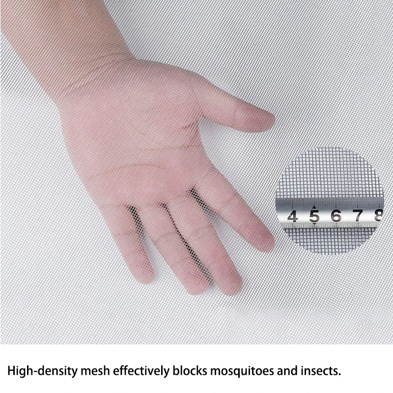 DIY Large Size Window Screen Mesh, Pet-Proof and Mosquito/Insect Resistant, Suitable for Balconies, Gardens, and More