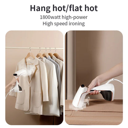1800W Handheld Steam Hanging Iron Touch Screen Control 15 Seconds Fast Preheat 320Ml Portable Home Small Fabric Clothes Steamer