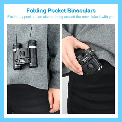 5000M/50000M Portable Binoculars 500X25 High Magnification HD Mini Straight Tube Outdoor Photography Telescope