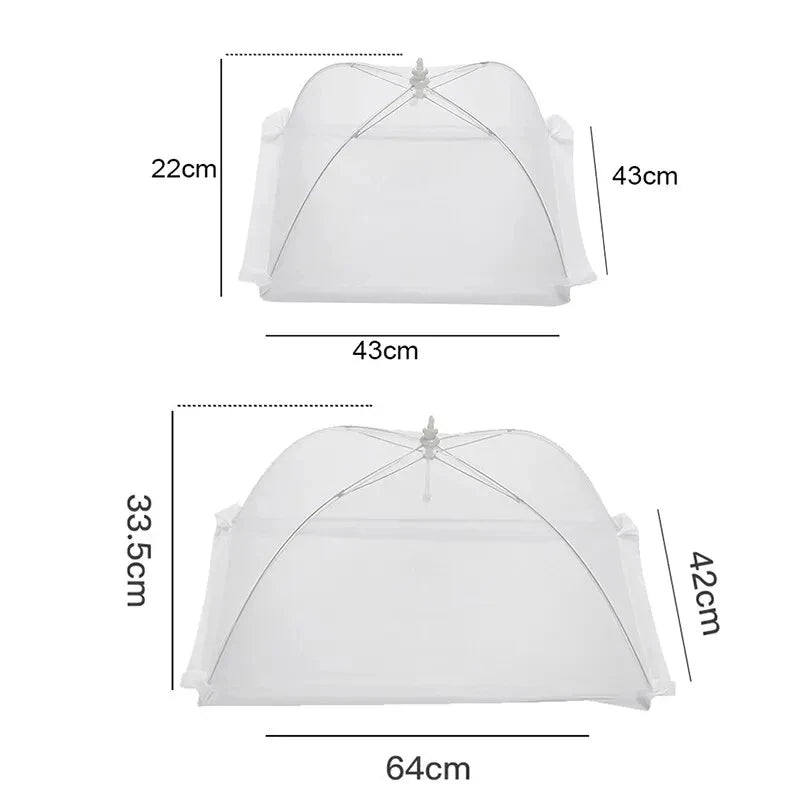 Food Cover Mesh Folding Washable Flies Tables Cover Insect Proof Protective Dish Covers Home Kitchen Storage Accessaries