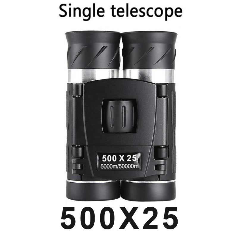 5000M/50000M Portable Binoculars 500X25 High Magnification HD Mini Straight Tube Outdoor Photography Telescope