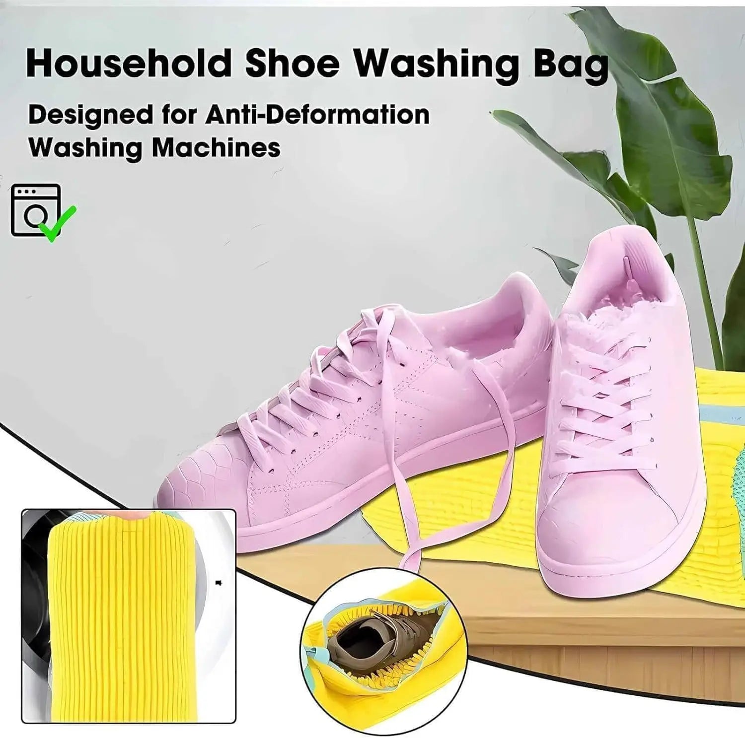 Laundry Shoe Bag | Shoe Washing Machine Bag | Reusable Laundry Shoe Bag for Washer and Dryer for All Shoe Types and Sizes