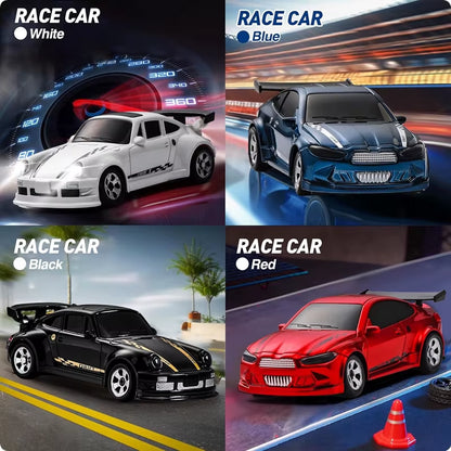 1/64 or 1/43 Mini Drift RC Car  Remote Control Racing Vehicle with LED Lights Radio Controlled High Speed Car Desktop Toys