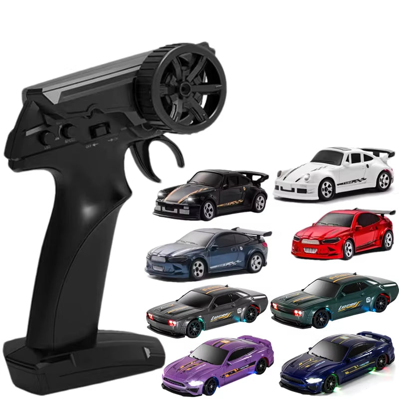 1/64 or 1/43 Mini Drift RC Car  Remote Control Racing Vehicle with LED Lights Radio Controlled High Speed Car Desktop Toys
