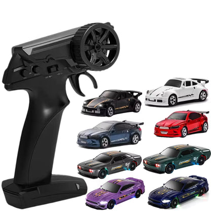 1/64 or 1/43 Mini Drift RC Car  Remote Control Racing Vehicle with LED Lights Radio Controlled High Speed Car Desktop Toys