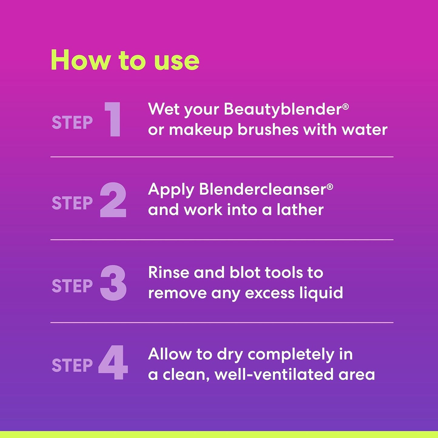 ® | Blendercleanser® Tool Wash | Lavender Purifying Liquid Soap | Hand, Sponge, Brush, Makeup Tool Cleanser | Lavender-Scented, Vegan, Paraben-Free, Sulfate-Free, 5 Oz