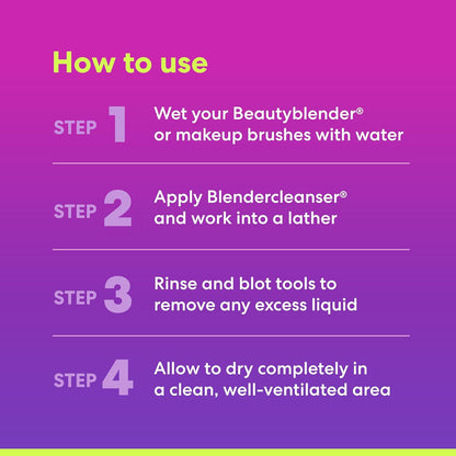 ® | Blendercleanser® Tool Wash | Lavender Purifying Liquid Soap | Hand, Sponge, Brush, Makeup Tool Cleanser | Lavender-Scented, Vegan, Paraben-Free, Sulfate-Free, 5 Oz